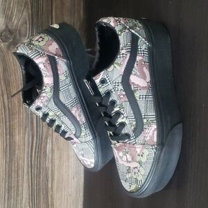 New Vans Old Skool Womens Floral Platform Shoes Size 6.5 Whimsigoth Fairy Grunge